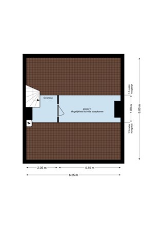 Floorplan - Diepenbrocklaan 24, 4614 BM Bergen op Zoom